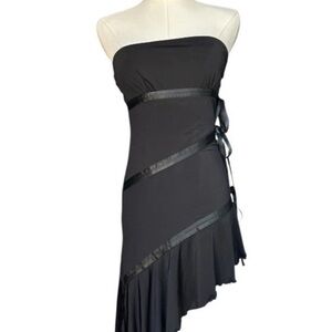 I. Am. Gia. Black Strapless Witchycore Mini Dress NWT Size XS